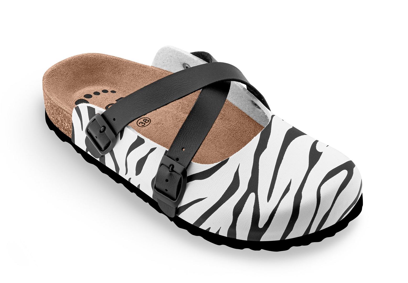 Obuv zdravotní FORcare 101066 bílá potisk zebra