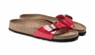 Birkenstock Madrid BS Cherry 1019460 dámské korkové pantofle