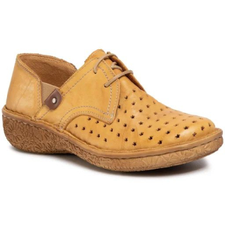 Dámské perforované polobotky Comfortabel 951095 žluté